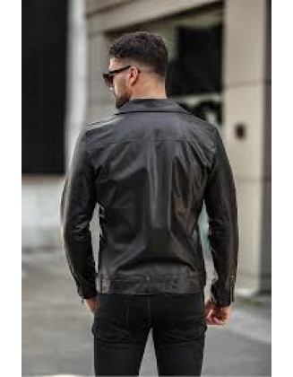 Slim Fit Leather Jacket