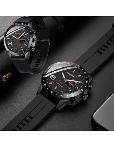 Premium Rubber Strap Smartwatch for Men & Women