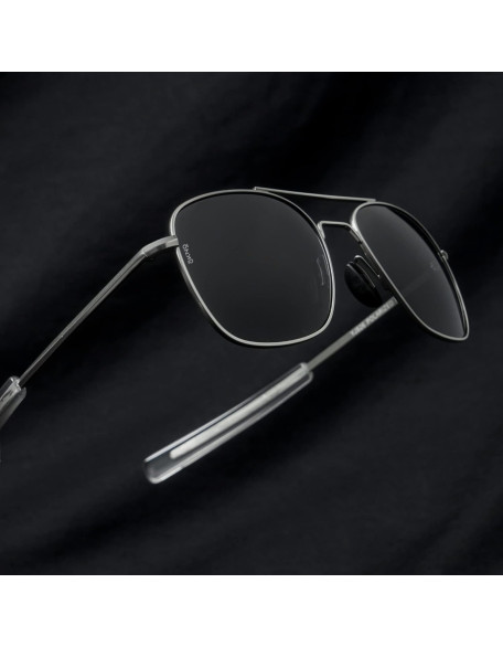 Silver Black Men Sunglasses NightFire 