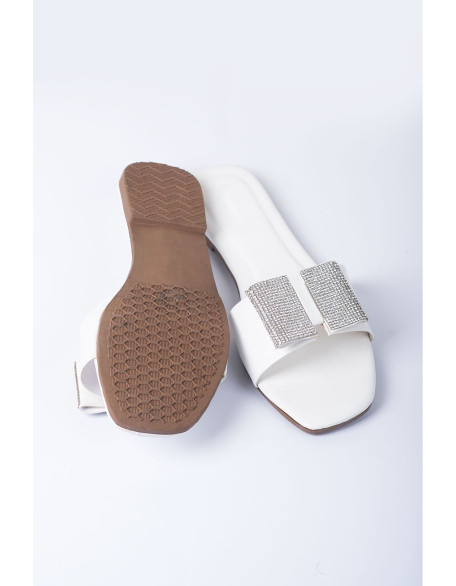 Women's White Slippers