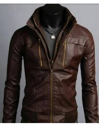 Slim Fit Leather Jacket